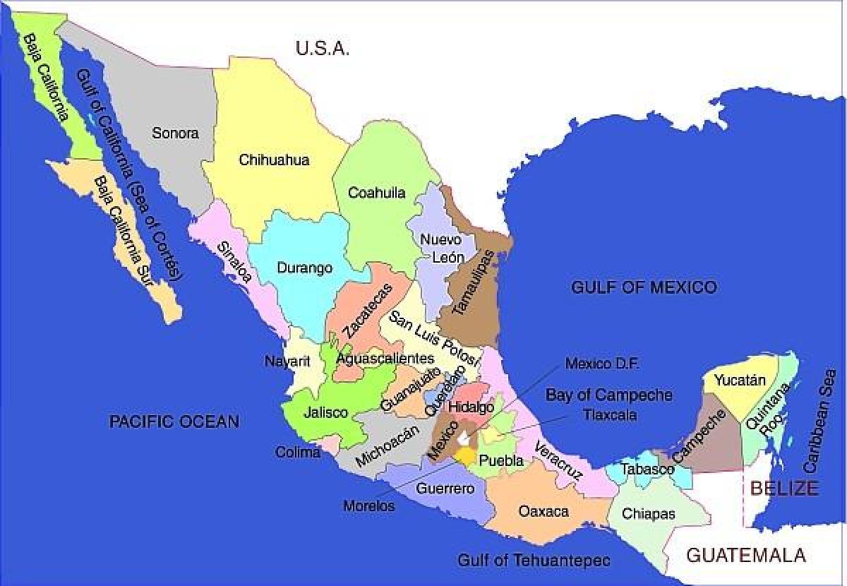 Мексик улс газрын зураг