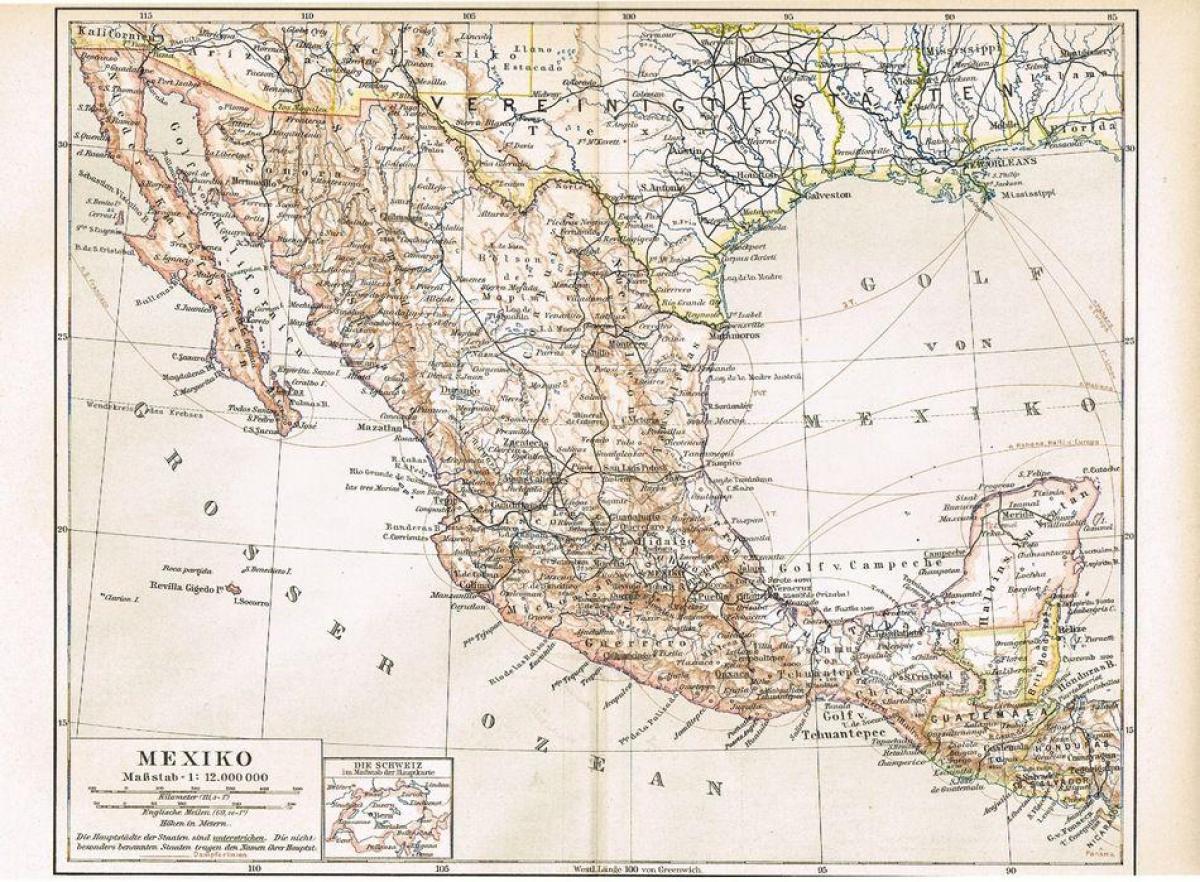 Мексик хуучин газрын зураг