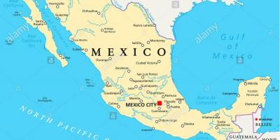 Мексик газрын зураг хотууд