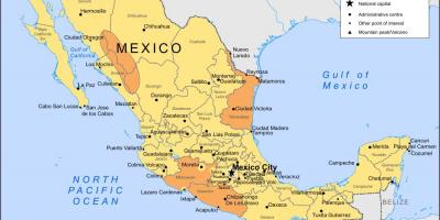 Цаг агаарын Мексик газрын зураг